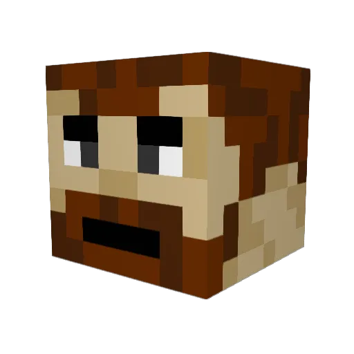 niki5889 Minecraft avatar head, 3D render