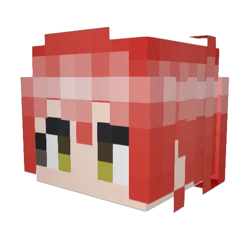 niki6040 Minecraft avatar head, 3D render