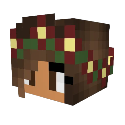 nikiblue03 Minecraft avatar head, 3D render