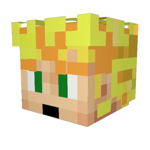nikilla7758 Minecraft avatar head, 3D render