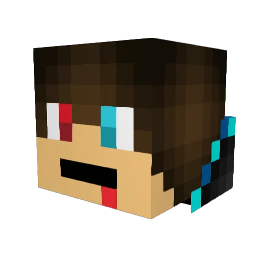 nikiname2023 Minecraft avatar head, 3D render