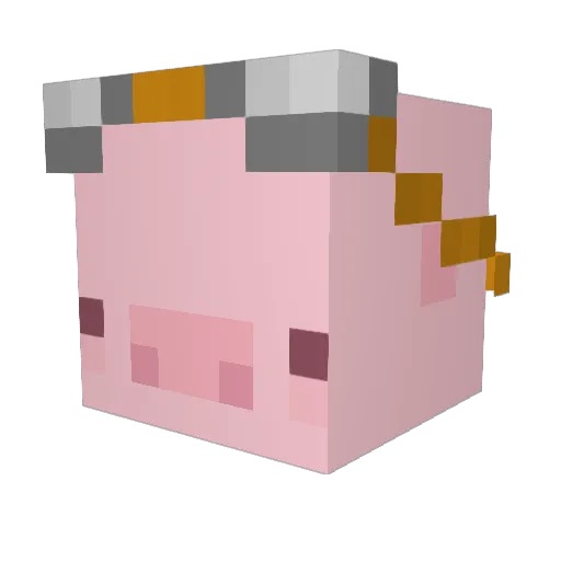 nikirix Minecraft avatar head, 3D render