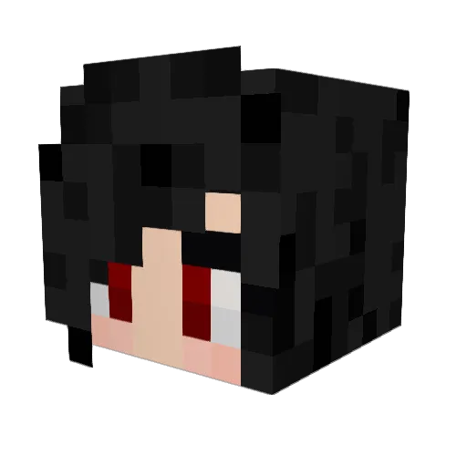 nikistory Minecraft avatar head, 3D render