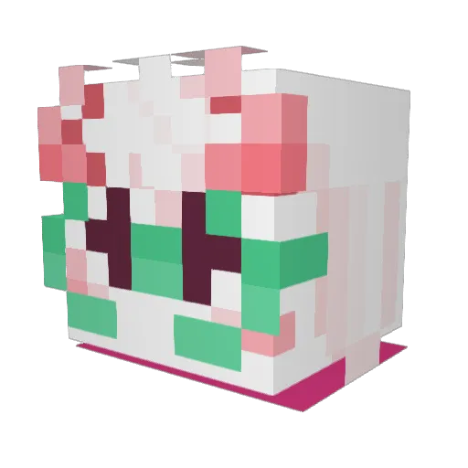 nikita_lxza Minecraft avatar head, 3D render