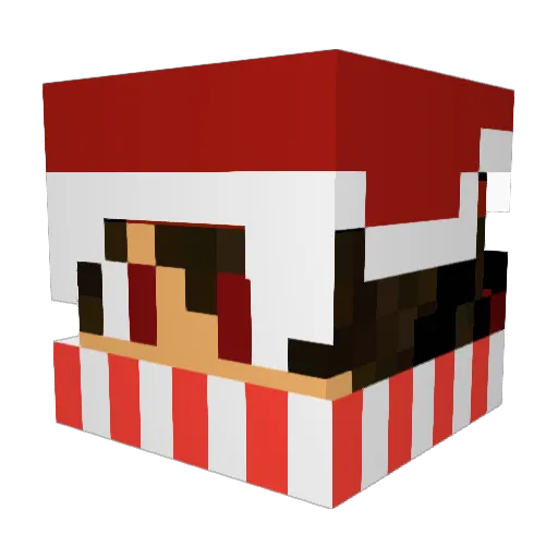 nikitamarkin Minecraft avatar head, 3D render