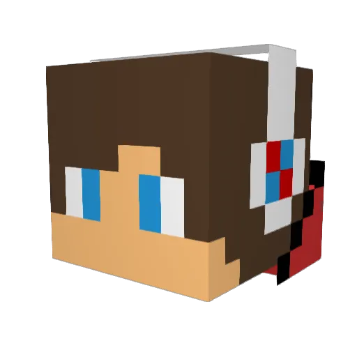 nikitapro45678 Minecraft avatar head, 3D render
