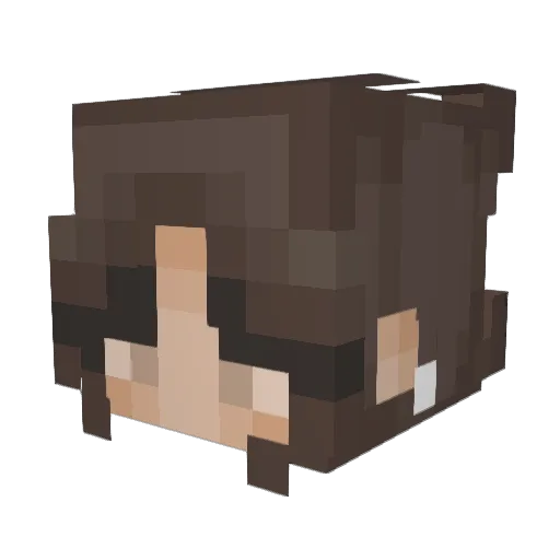 nikituerr Minecraft avatar head, 3D render