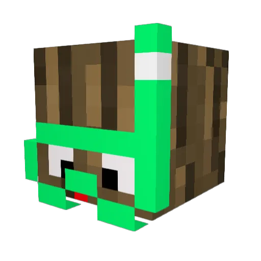 nikjak Minecraft avatar head, 3D render