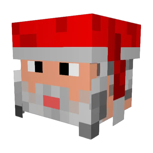 nikkeowner Minecraft avatar head, 3D render