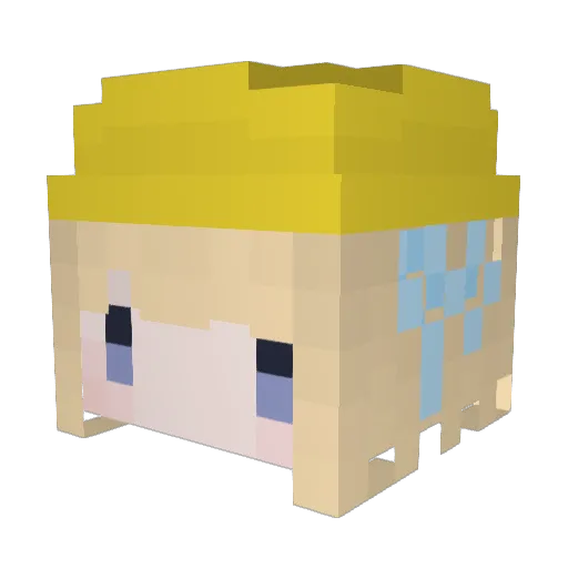 nikki_0220 Minecraft avatar head, 3D render