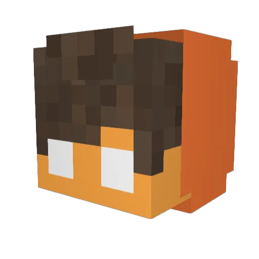 nikkicorehorror Minecraft avatar head, 3D render