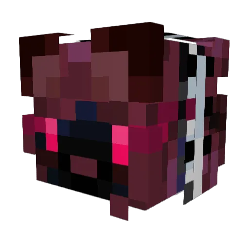 nikkierat Minecraft avatar head, 3D render