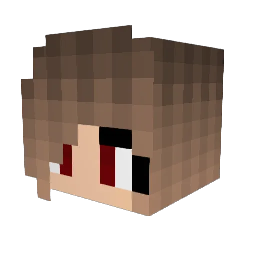 nikkiitje Minecraft avatar head, 3D render