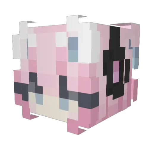 nikkirqq Minecraft avatar head, 3D render