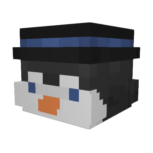 nikkivdzx Minecraft avatar head, 3D render