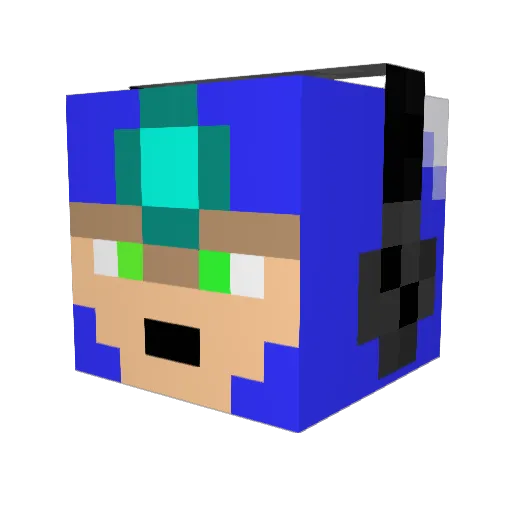 nikkko62 Minecraft avatar head, 3D render