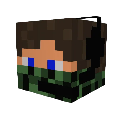 niklasjonsson Minecraft avatar head, 3D render