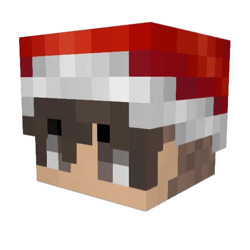 niklaswil Minecraft avatar head, 3D render