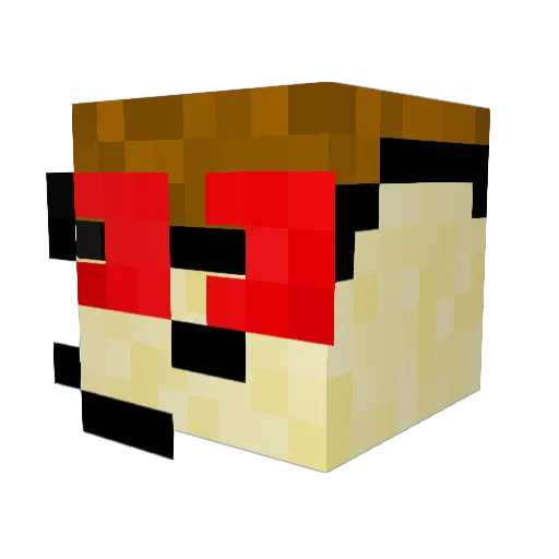 niklerex10 Minecraft avatar head, 3D render