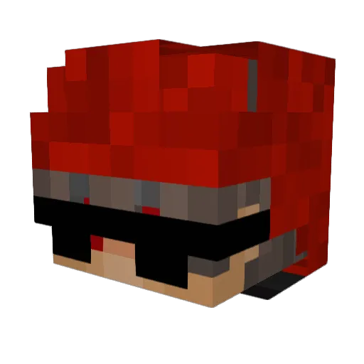 nikoMZ Minecraft avatar head, 3D render