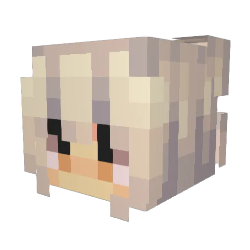 niko__neko Minecraft avatar head, 3D render