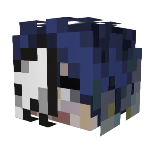 niko_wer Minecraft avatar head, 3D render