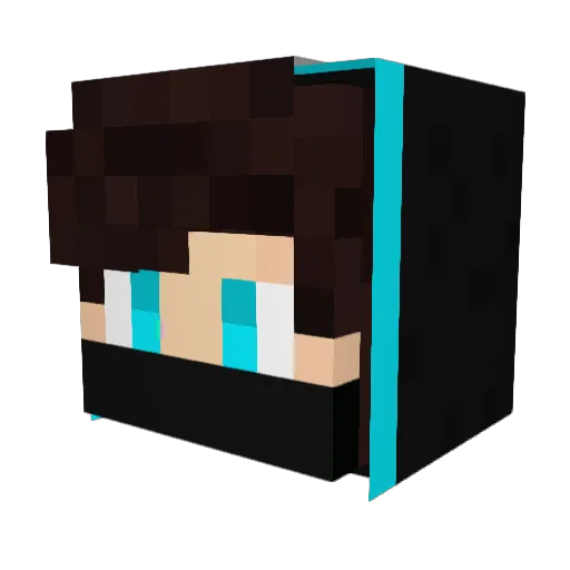 nikoar02 Minecraft avatar head, 3D render