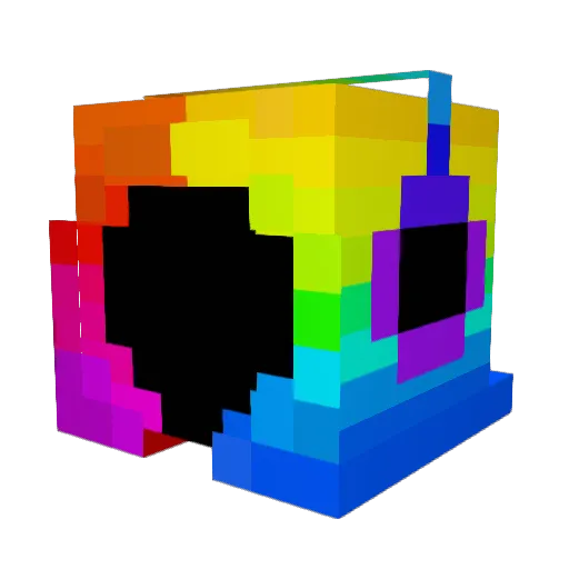nikoasi Minecraft avatar head, 3D render