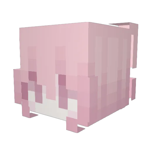 nikocharm Minecraft avatar head, 3D render