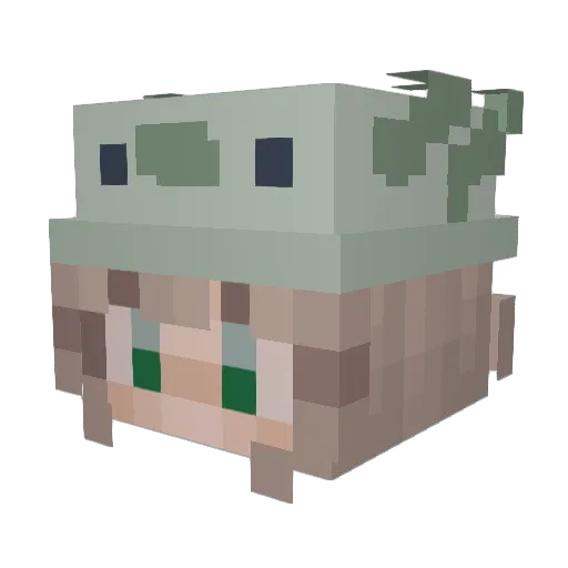 nikofil Minecraft avatar head, 3D render