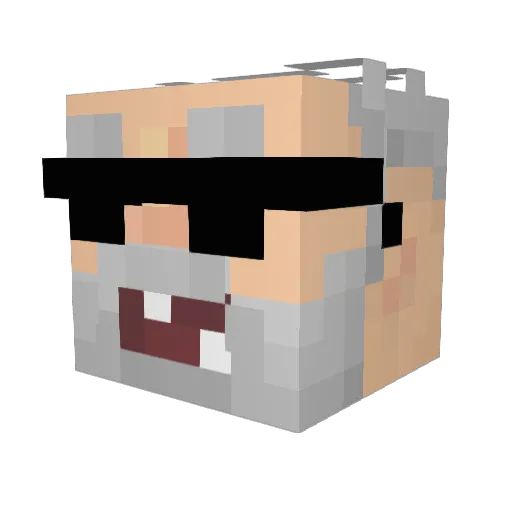 nikolaj408 Minecraft avatar head, 3D render