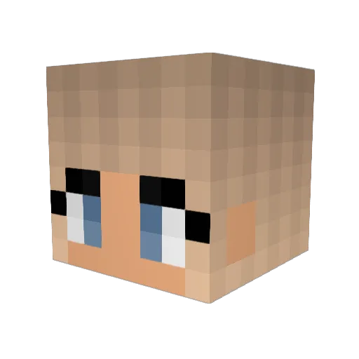 nikolajdsi Minecraft avatar head, 3D render