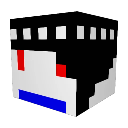 nikolajsholm Minecraft avatar head, 3D render