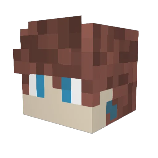 nikolask97 Minecraft avatar head, 3D render