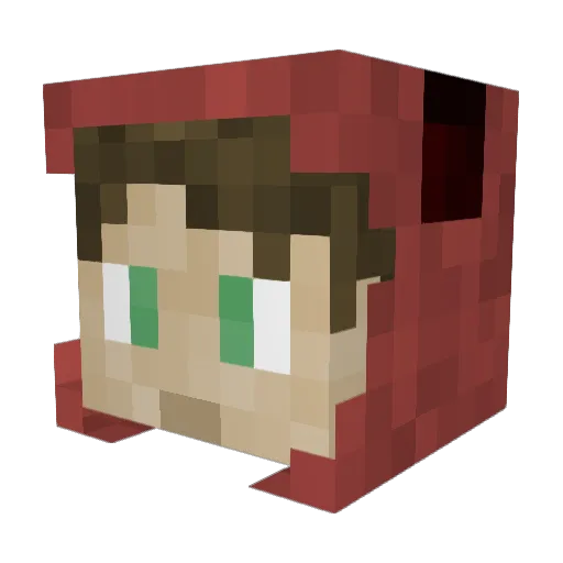 nikolp1166 Minecraft avatar head, 3D render