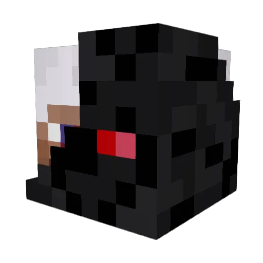 nikomajko Minecraft avatar head, 3D render