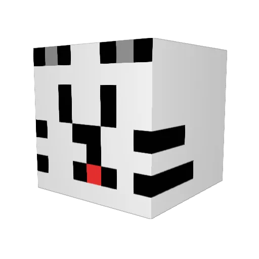 nikoru05 Minecraft avatar head, 3D render