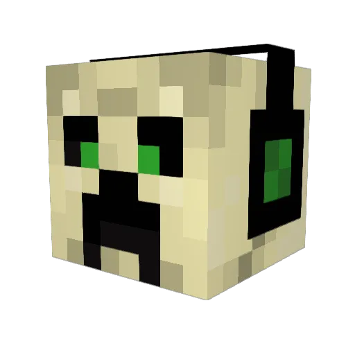 nikos35 Minecraft avatar head, 3D render
