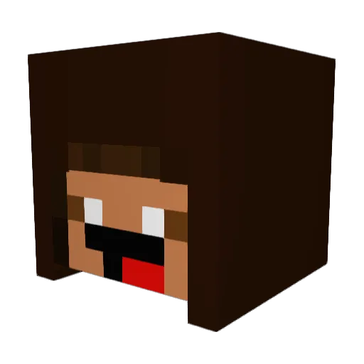 nikos7043 Minecraft avatar head, 3D render