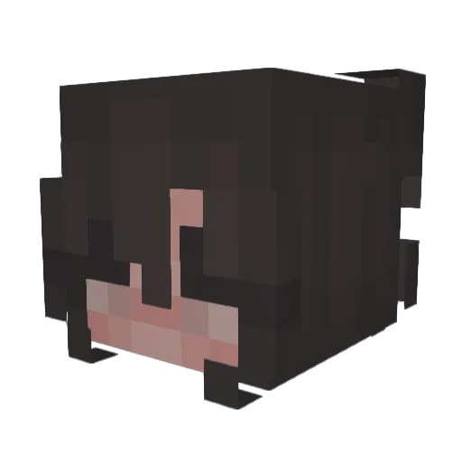 nikosla Minecraft avatar head, 3D render