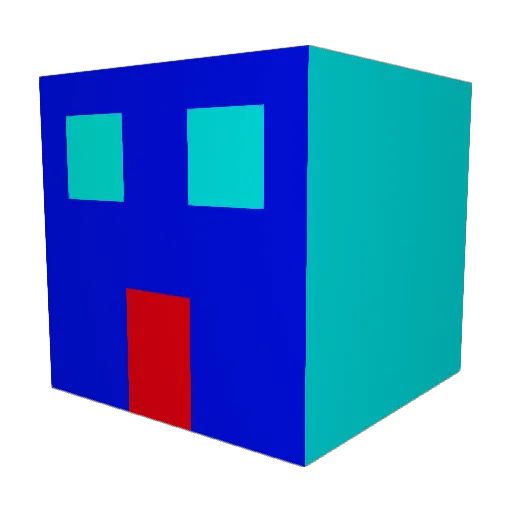 nikouuu Minecraft avatar head, 3D render