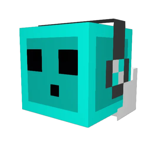 nikowe1 Minecraft avatar head, 3D render