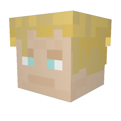 nikp56 Minecraft avatar head, 3D render