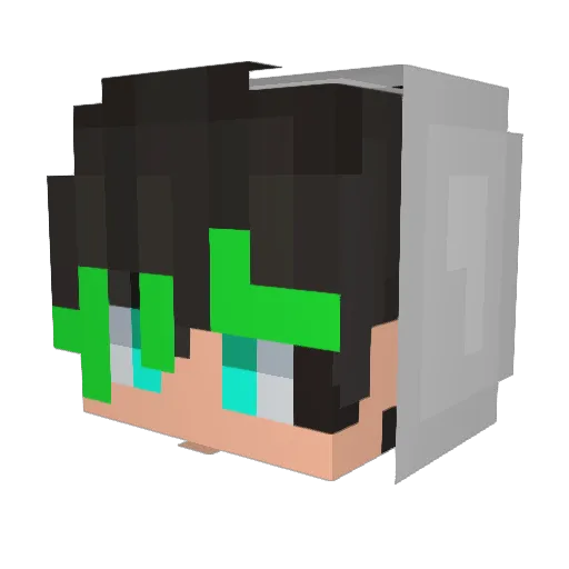 nikseko343 Minecraft avatar head, 3D render