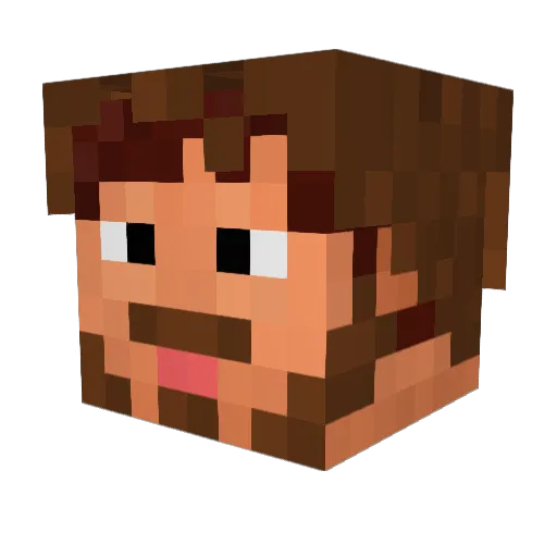 nikstar77 Minecraft avatar head, 3D render