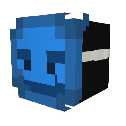 niksteeer Minecraft avatar head, 3D render