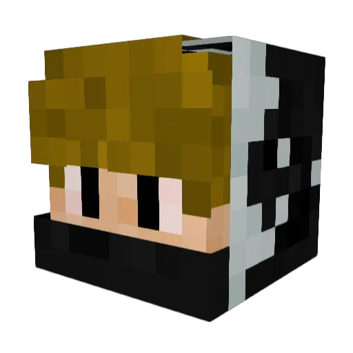 nikstoll Minecraft avatar head, 3D render