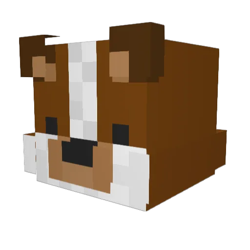 nikudangoooo Minecraft avatar head, 3D render