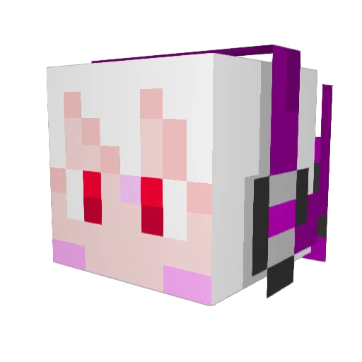 nikujaga1104 Minecraft avatar head, 3D render