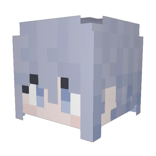 nikujaga815 Minecraft avatar head, 3D render